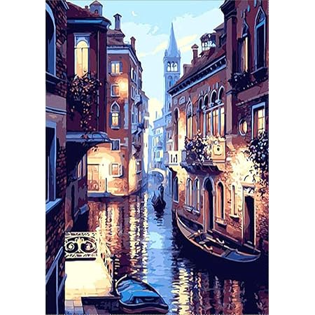 Kit Diamond Painting 5D Paesaggio Urbano - Quadro Con Diamantini Per Decorazione Casa 40x30 Cm - Foto 5