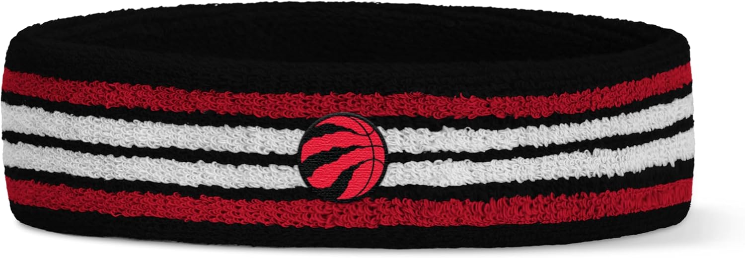 For Bare Feet NBA Officially Licensed Team Logo Headband & Wristband Combo Pack Team Color OSFM