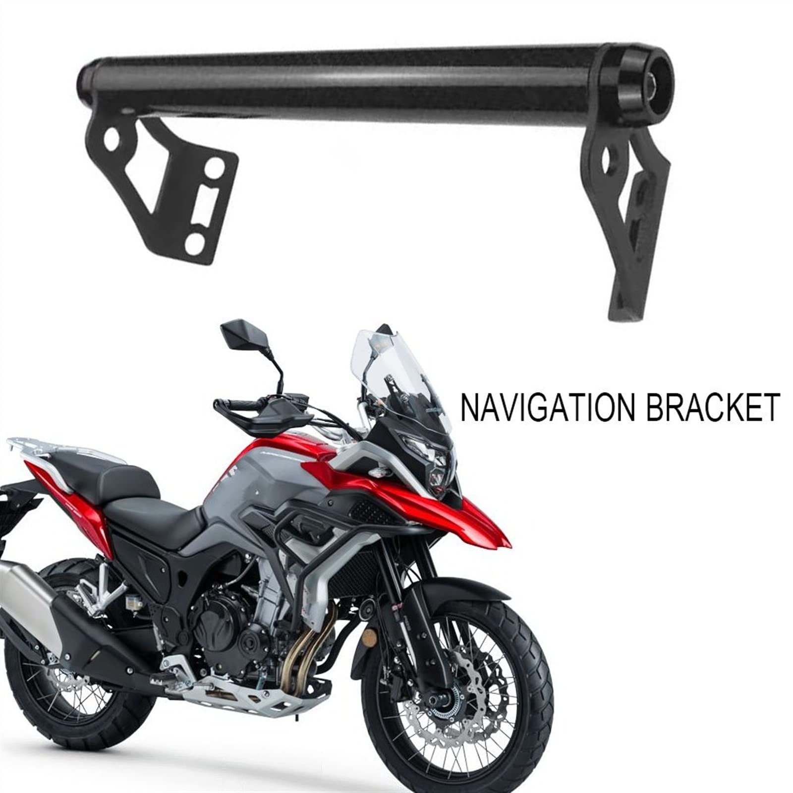 Compatible con Macbor para Montana para XR5 500 Soporte De Placa GPS para Navegación De Motocicleta, Soporte para Parabrisas, Soporte GPS para Teléfono Móvil Modificado Soporte GPS teléfono