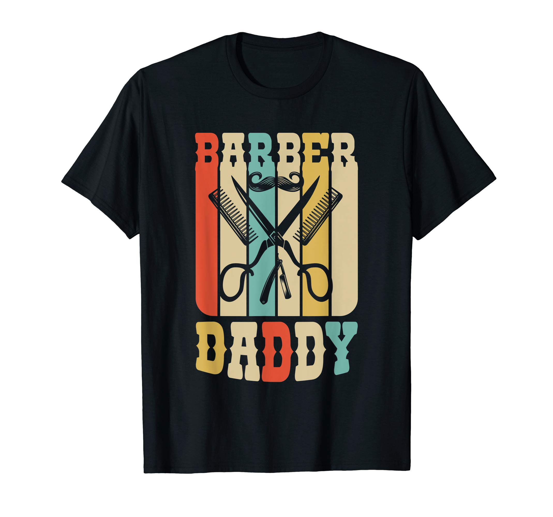 Vintage Barber Dads ClothingVintage Barber Shop Daddy Barbers Dad Father's Day Gifts T-Shirt