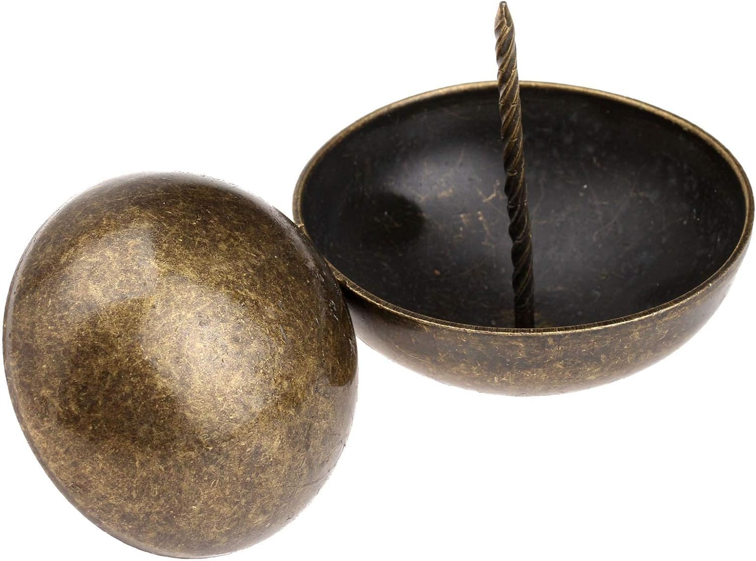 Tachuelas de tapicería, 2 uds 5/6cm tapicería de Bronce Antiguo Tachuelas Decorativas for tapicería Tachuelas Caja de Madera Muebles Clavos Decorativos chincheta(5cm)