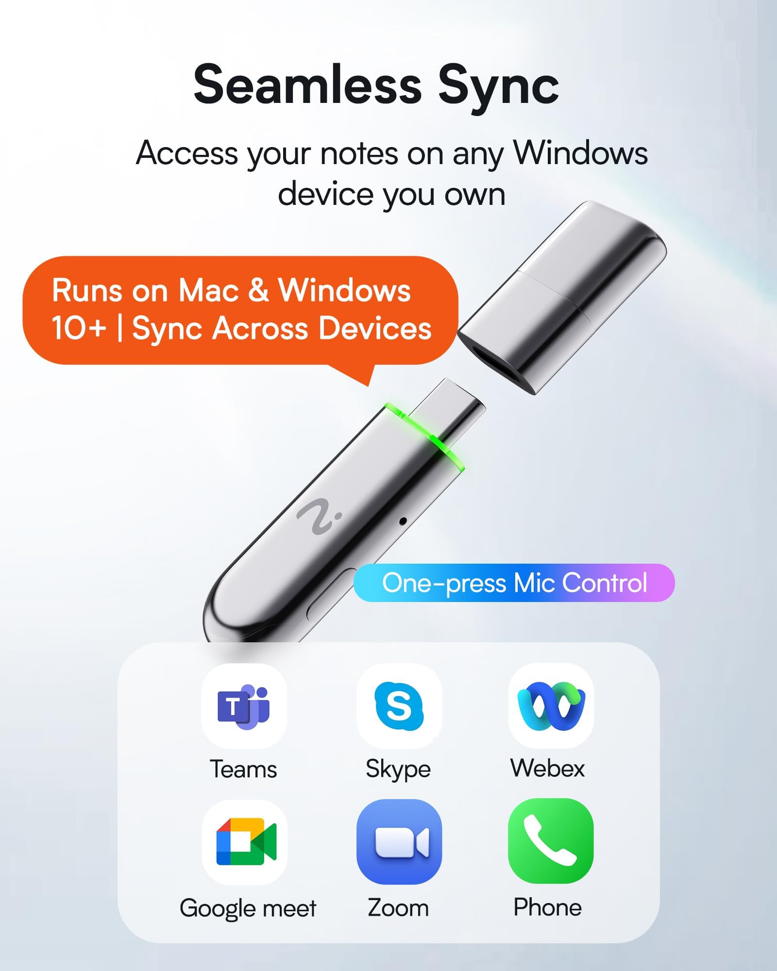 VIAIM NoteKit Computer AI Meeting Assistant, Voice Recorder with