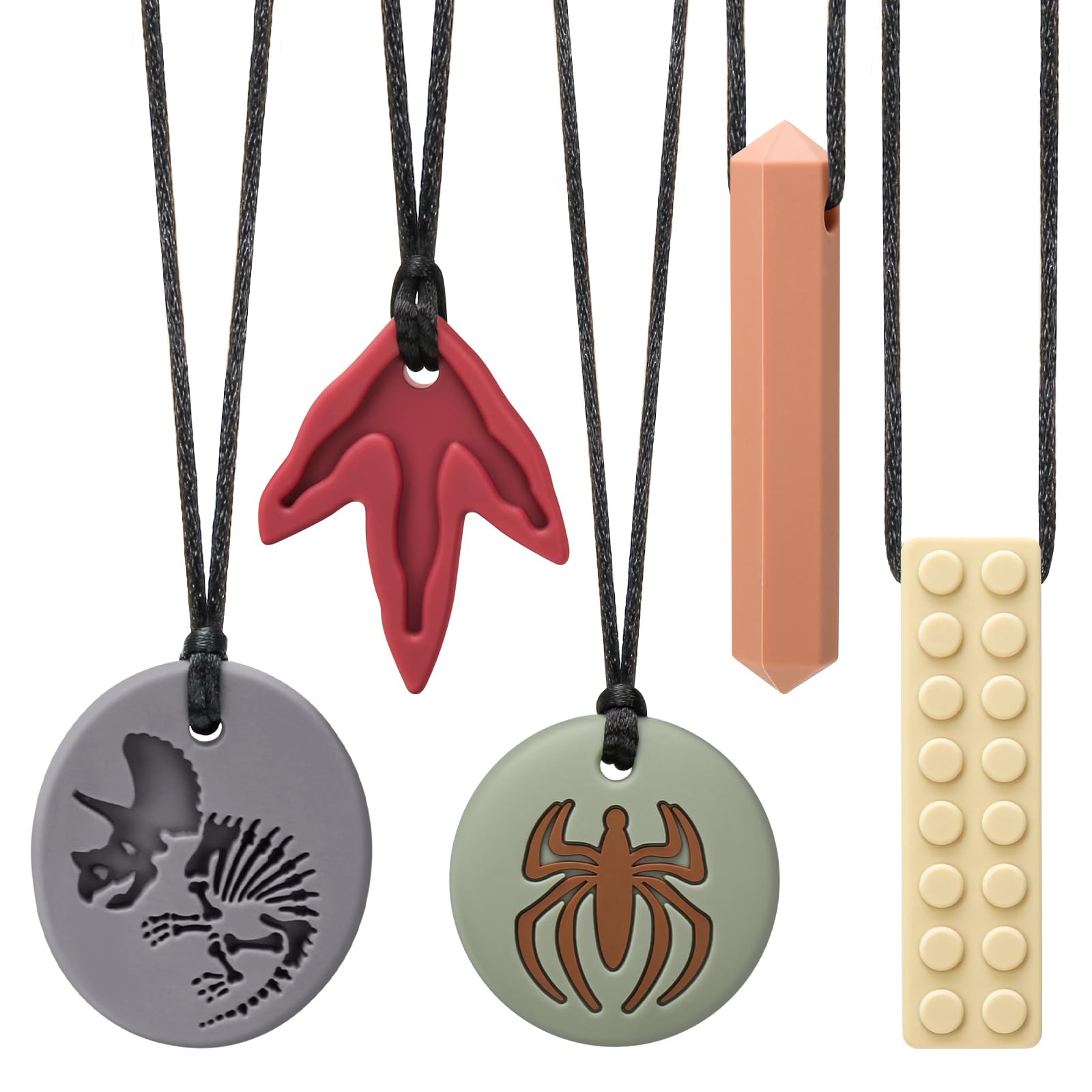 CLDY Sensorische kauwketting voor autisme en ADHD - 6 stuks CLDY Sensorische kauwketting voor autisme en ADHD - 6 stuks