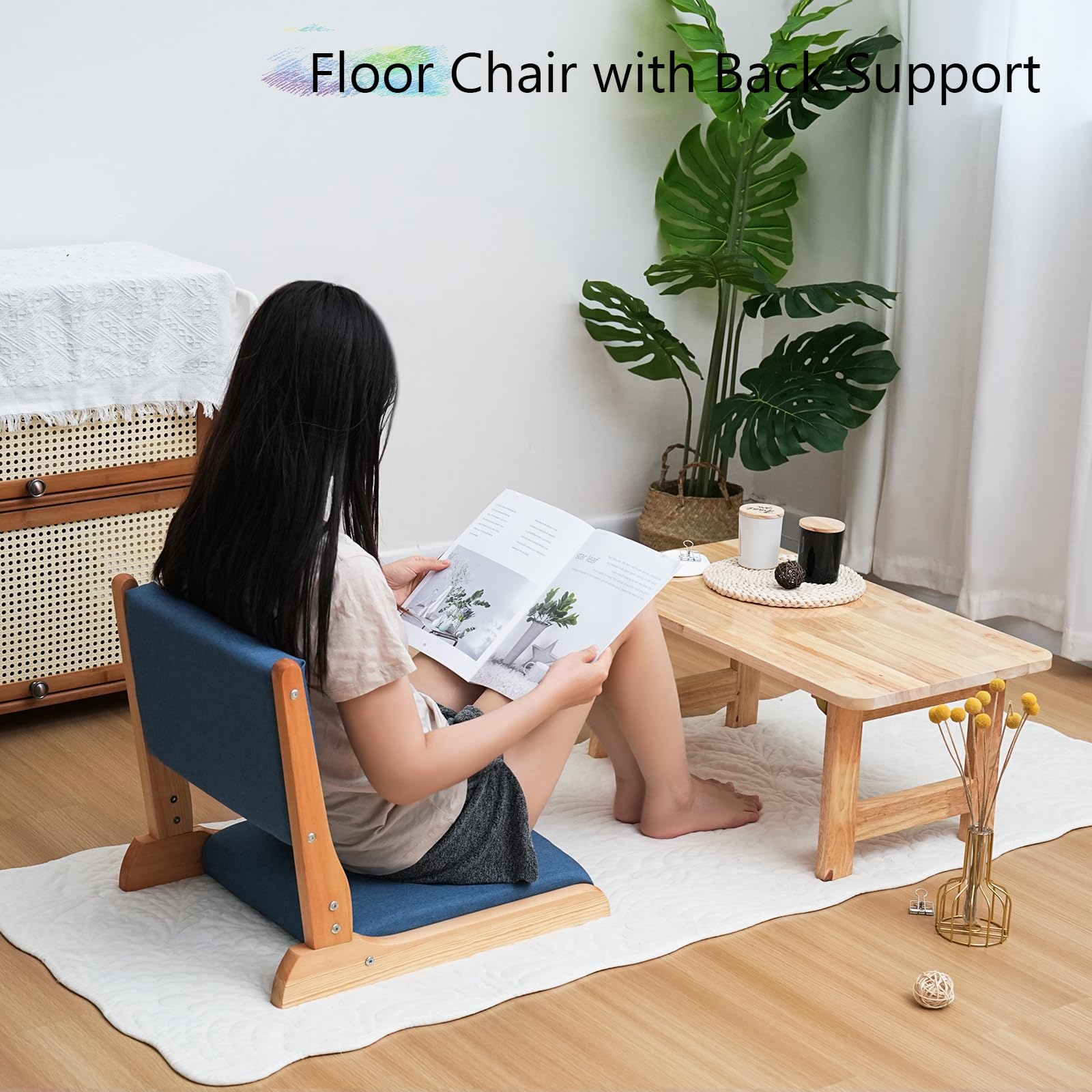 Amazon.com: YOUKEEJOJO Japanese Floor Chair with Back Support