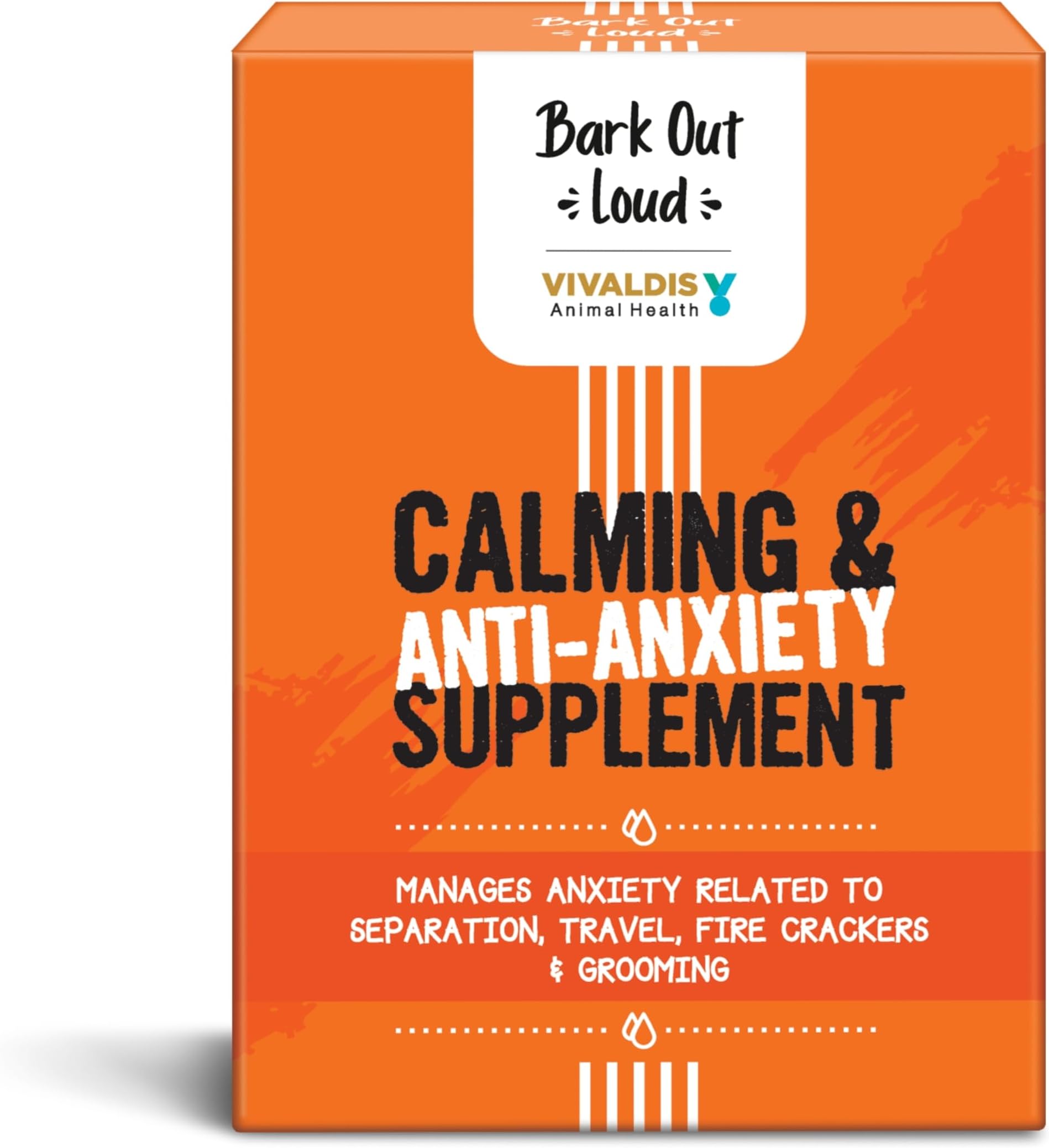 Bark Out Loud by Vivaldis - Calming & Anxiety Supplement | Natural Solution to Reduce Stress, Aggression & Anxiety in Dogs x 5 Sachets