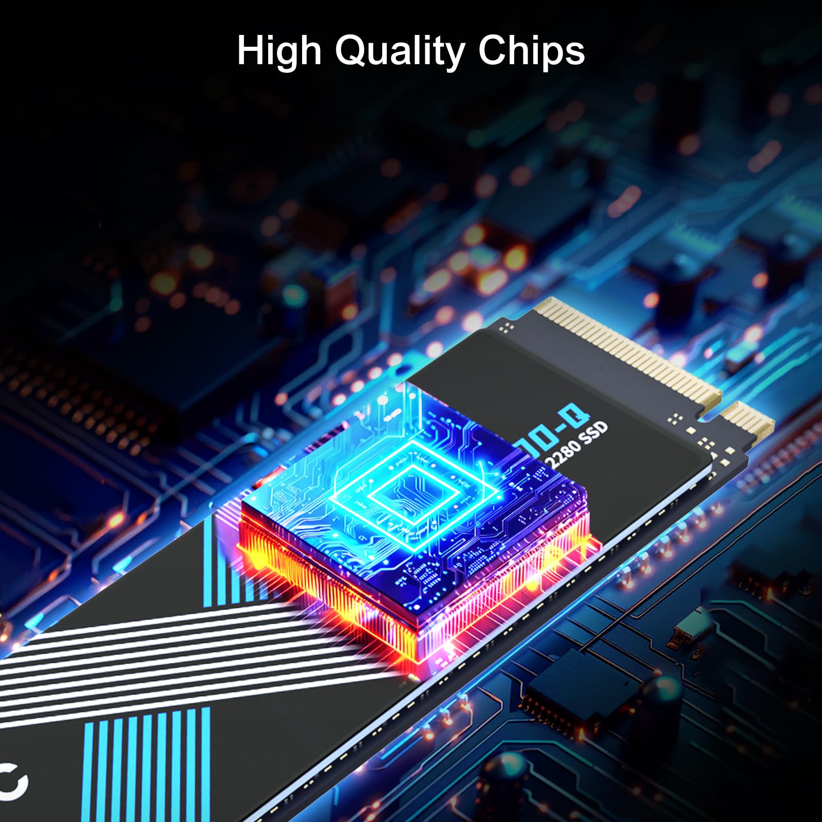 Netac NV7000-Q 1TB PCIe 4.0 Nvme SSD 1TB Bis zu 7100mB/s Internes Solid State Laufwerk für Computer Gamer PS4