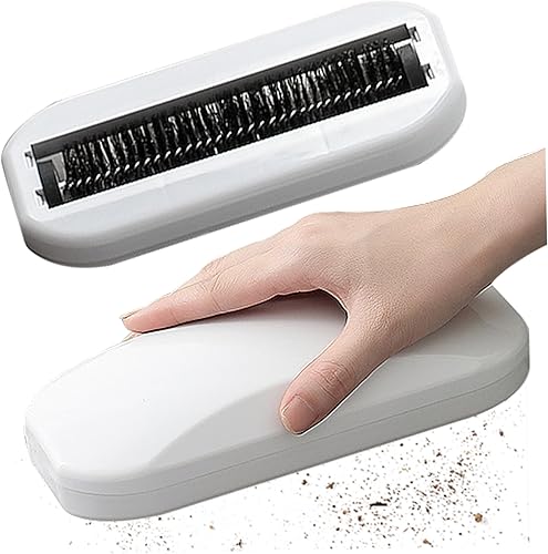 Barredora de migas, cepillo para alfombras, 2 unidades, de mano, ergonómico, cerdas de PP, cepillo de migas de cáscara de nuez, migas de limpieza