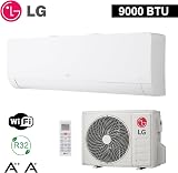 LG Climatiseur Mono Split Libero WZ09 (WZ09AWN.SNU1 + WZ09AWU.SUU1), Système de Climatisation 9000 Btu avec Pompe à Chaleur, R32, A++/A+, WiFi Intégré, Blanc Mat - 2