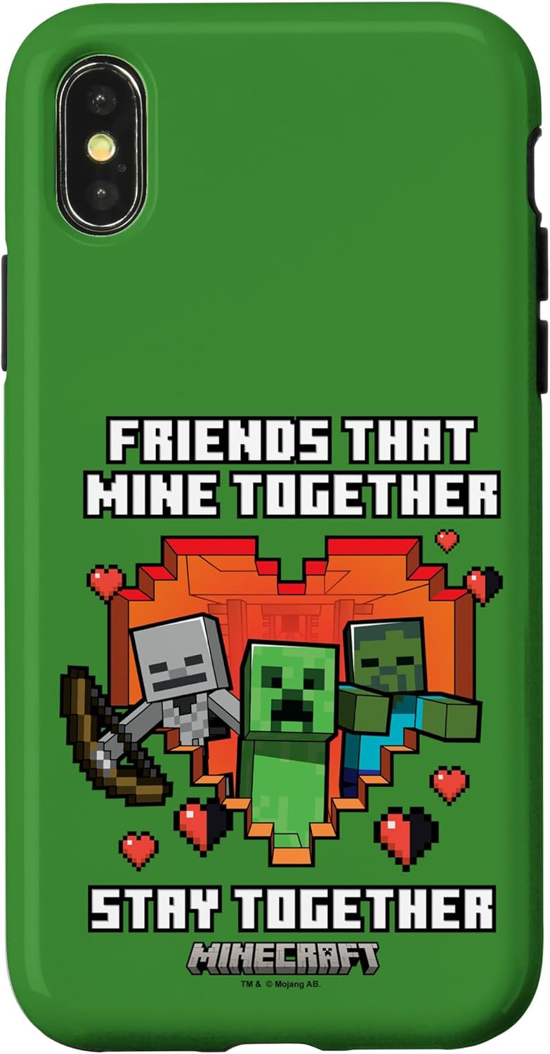 Minecraft Valentine's Day Friends That Mine Together Case for iPhone 17