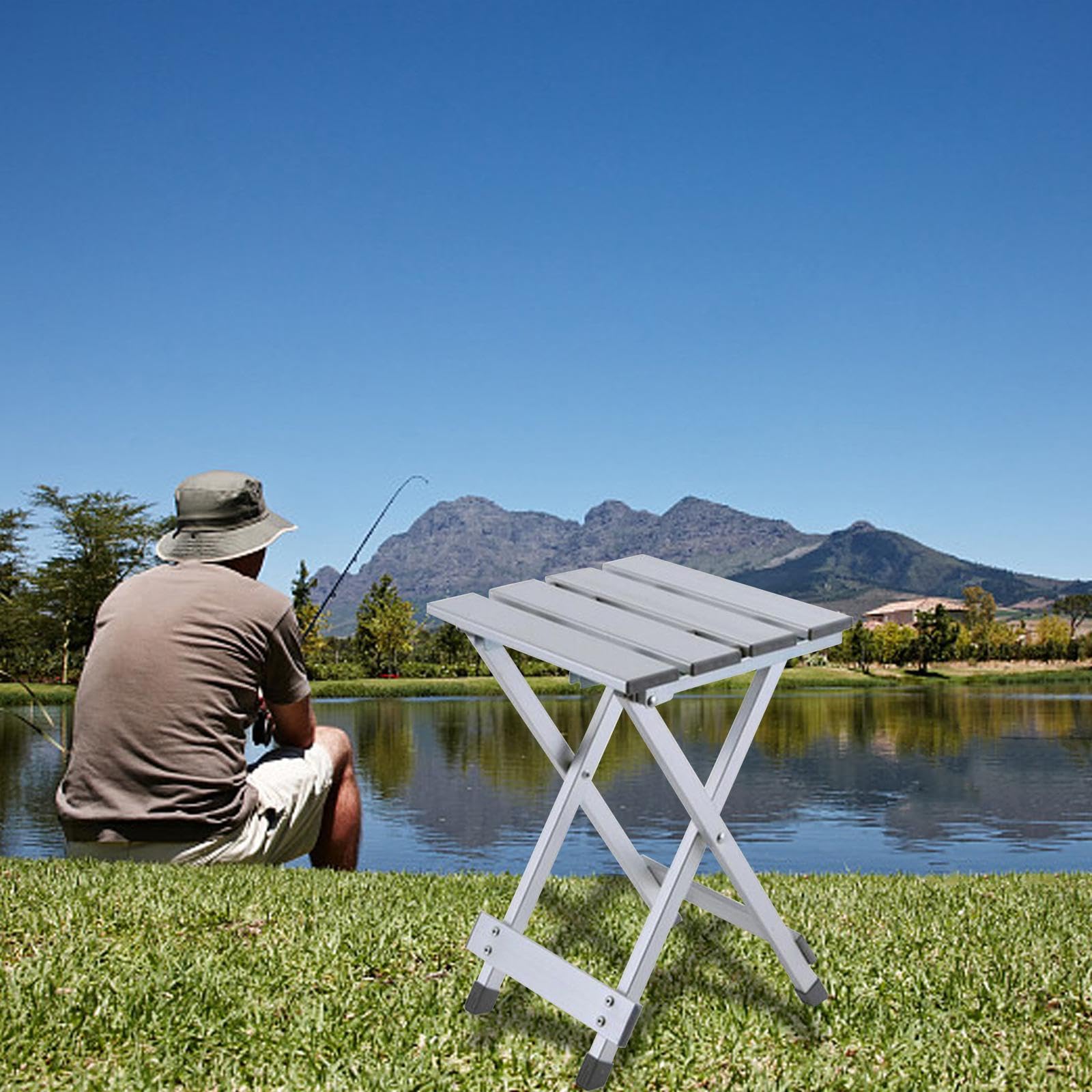 MERIGLARE Tabouret Pliant de Camping, Tabouret Pliable, Tabouret de Camping pour et Jardin