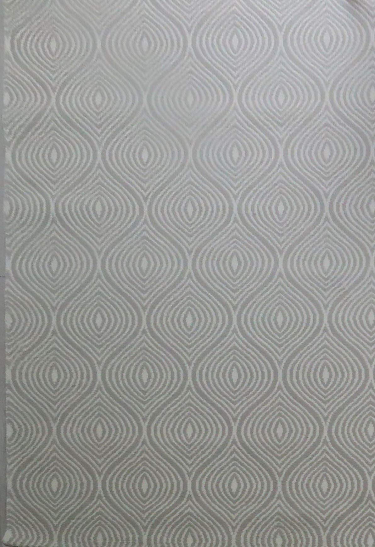 ASPECT Coptic Soft Touch Rug-Grey Background with Cream Smooth lines-120x170cm