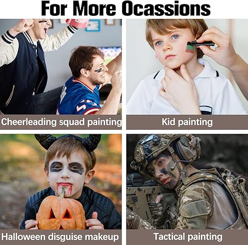 Miniatura 6 de Magic Football Eye Stick - Pintura facial negra para deportes al aire libre, accesorios para béisbol, sóftbol, lacrosse, todos los deportes de