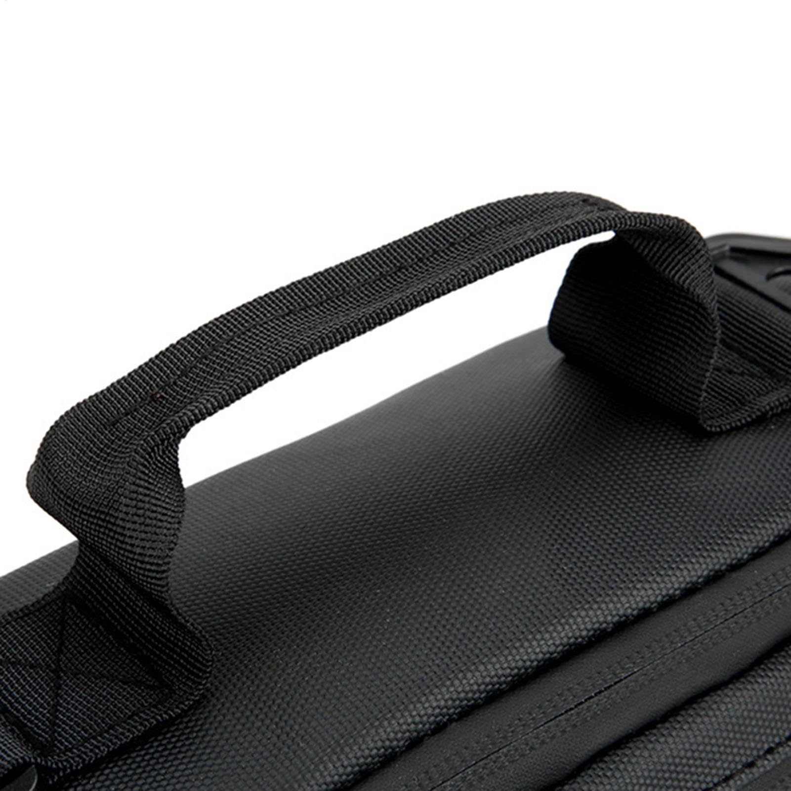 Marsupio da pesca – Marsupio per pesca a mosca, marsupio multifunzionale per escursionismo, borsa portatile per pesca a mosca, accessori per uomini e donne, corsa, ciclismo, escursionismo, Nero