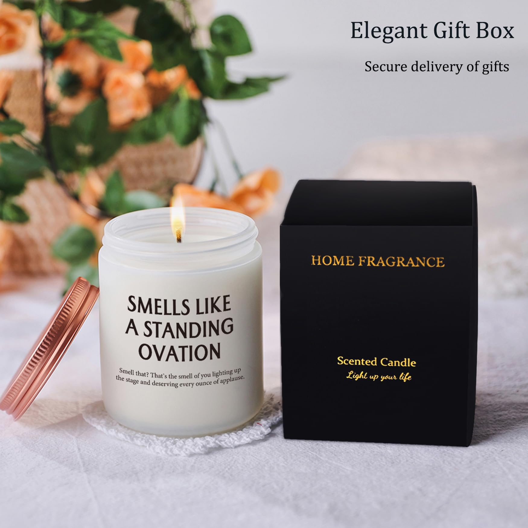 Funny Gifts for Graduates Musician Singer Actors Performer, Unique Graduation Performance Or Birthday Gift for Her Him Son Daughter Mom Students Friend Standing Ovation Candle