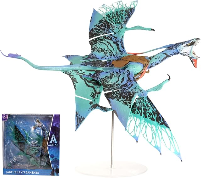 McFarlane Toys , Disney Avatar, Bob Banshee Avatar Movie Action Figure with 22 Moving Parts, Disney Toys Collectible Figure with Collectors Stand, Ages 12+