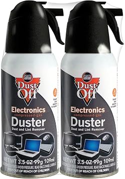Dust-Off 3.5 oz Compressed Gas Duster, 2 Pack DPSJB2