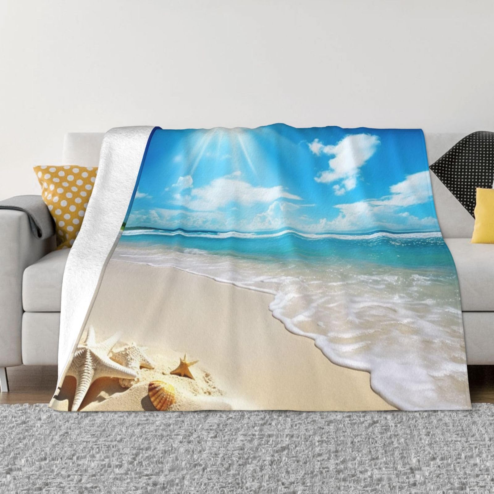 Couverture en flanelle de micro polaire haut de gamme Bright Sunshine toutes saisons
