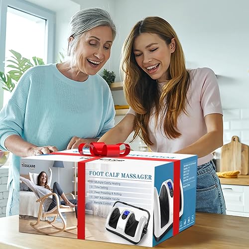 Miniatura 7 de TISSCARE Masajeador de pies Shiatsu con calor: masajeador de pies para fascitis plantar, neuropatía, circulación y alivio del dolor, masaje de