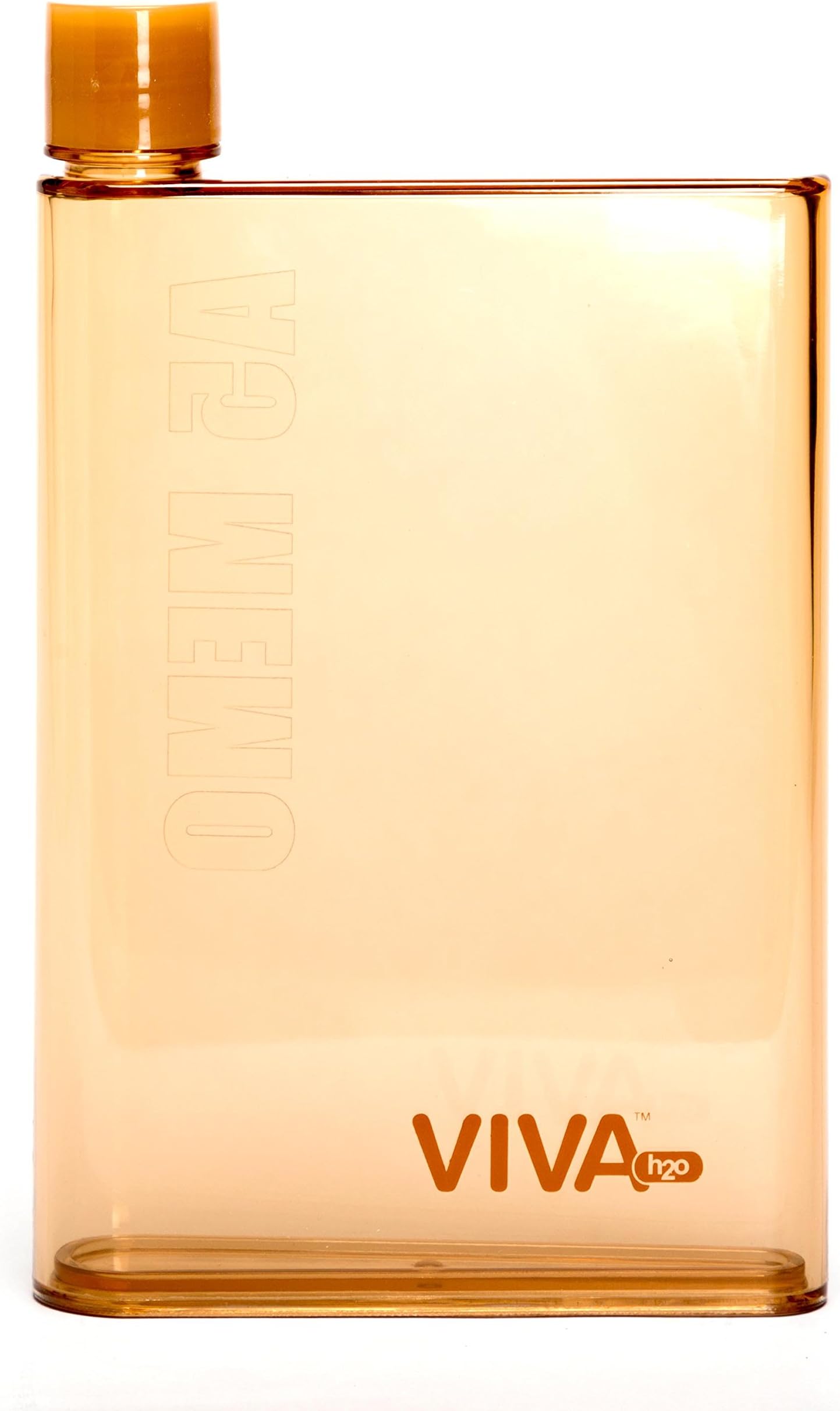 celebrationgifts Viva h2o Flat Plastic A5 Memo Notebook Water Bottle (Brown, 450ml)
