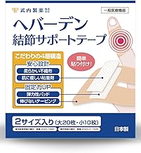 Takeuchi Pharmaceutical Heberden's Node Support Tape 30 Pieces Waterproof Finger Supporter Thumb Supporter Heberden's Node Finger Supporter Bouchard's Node (Pack of 30)