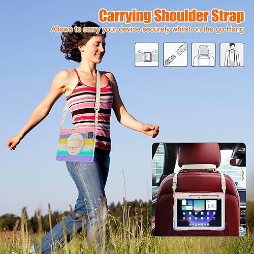 Miniatura 4 de Funda para Xiaomi Mi Pad 6Mi Pad 6 Pro, funda resistente a prueba de golpes de 11 pulgadas, soporte giratorio 360, correa de mano, correa de hombro,