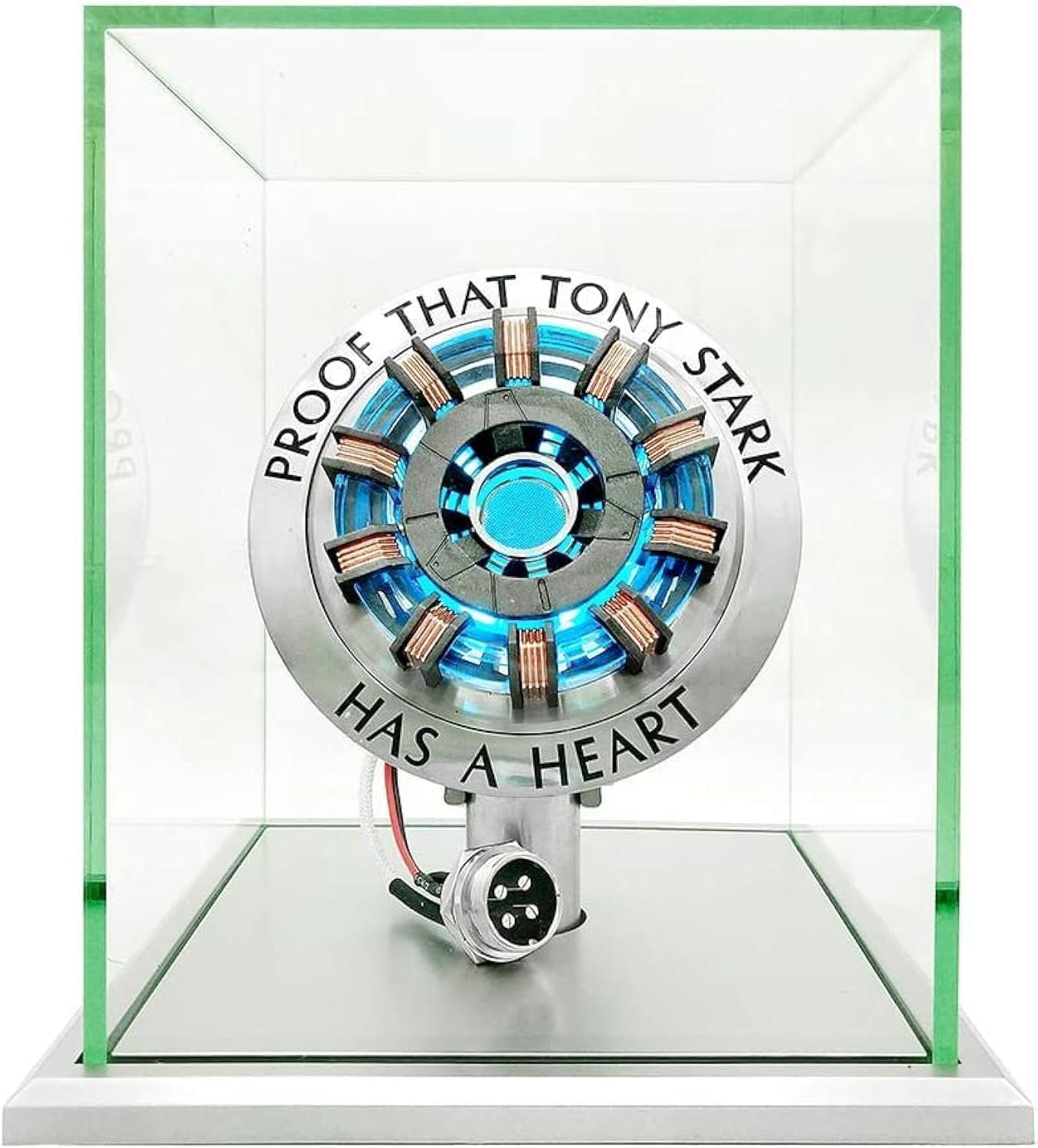 1:1 Arc Reactor MK2 Model LED Light Vibration Sensing Control USB Interface Finished Product Display Box Toys Gift