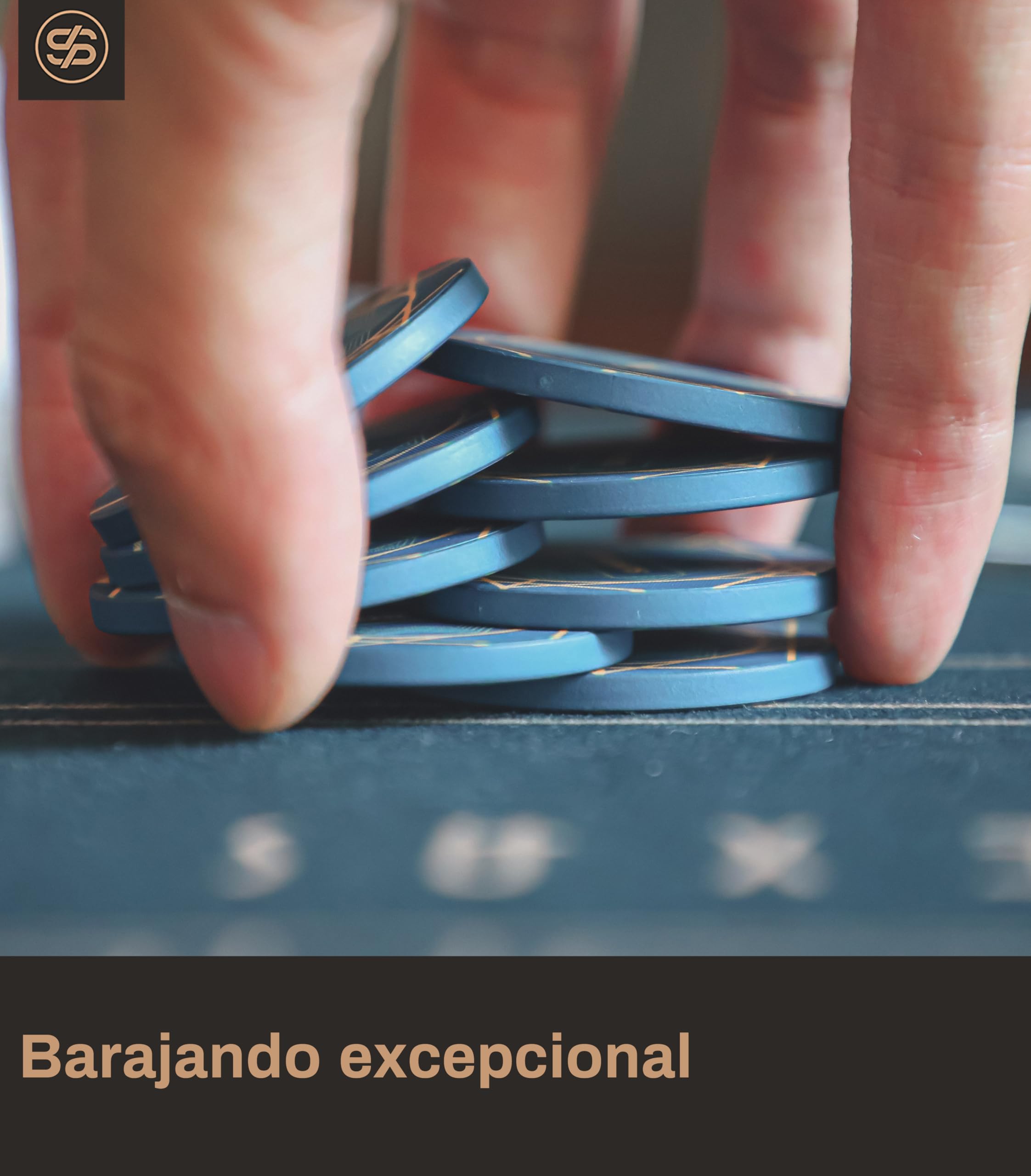 SLOWPLAY Nash - Fichas de Póquer Cerámica, 39 mm, 10 Gramos, 50 Unidades | Fichas Profesionales de Casino con Denominación de 1000 para Texas Hold'em