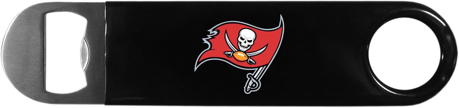 Siskiyou Sports NFL Tampa Bay Buccaneers Unisex 2 pc BBQ Set and Bottle Opener, Team Colors, One Size