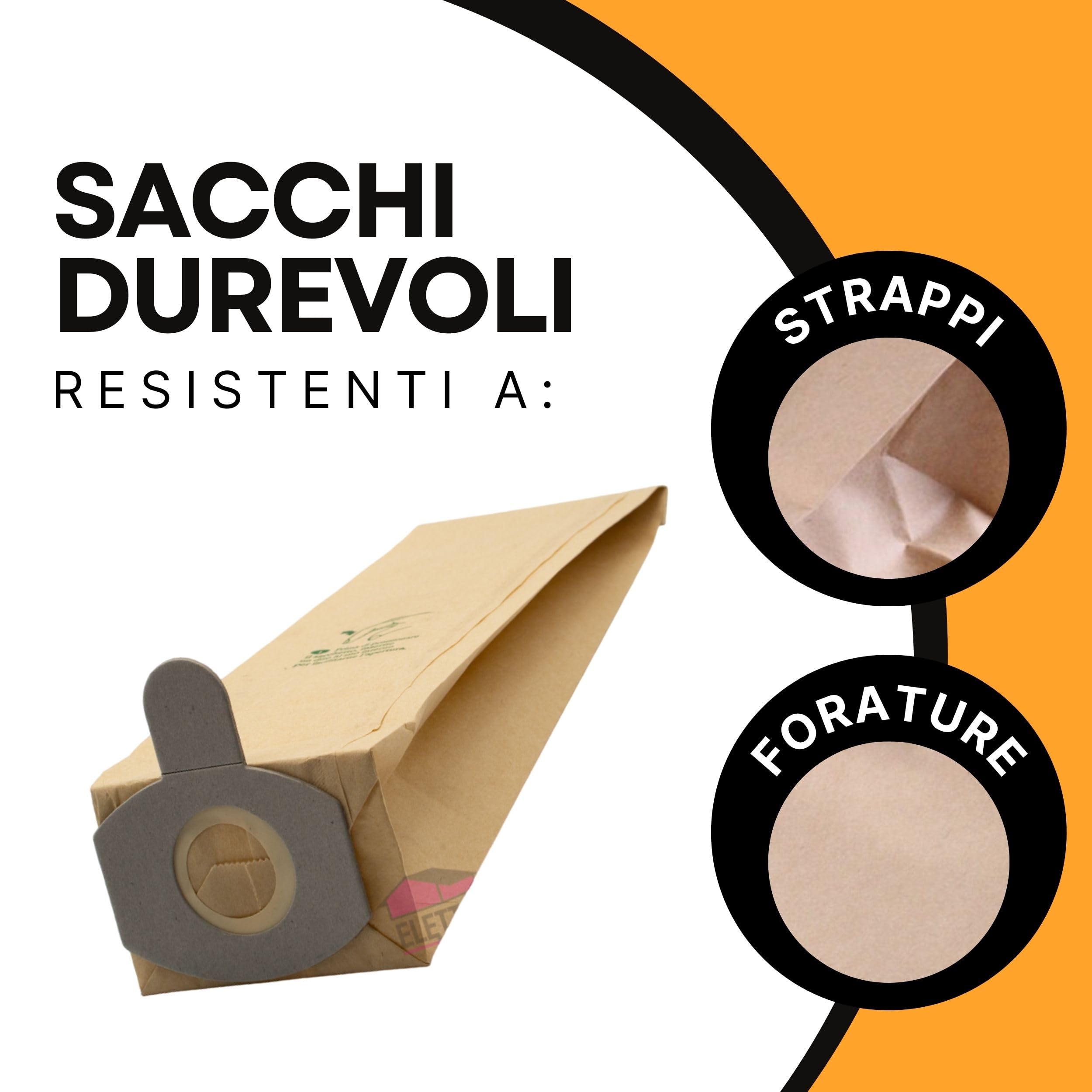20 sacchetti premium per aspirapolvere compatibili con Progress PC 2226