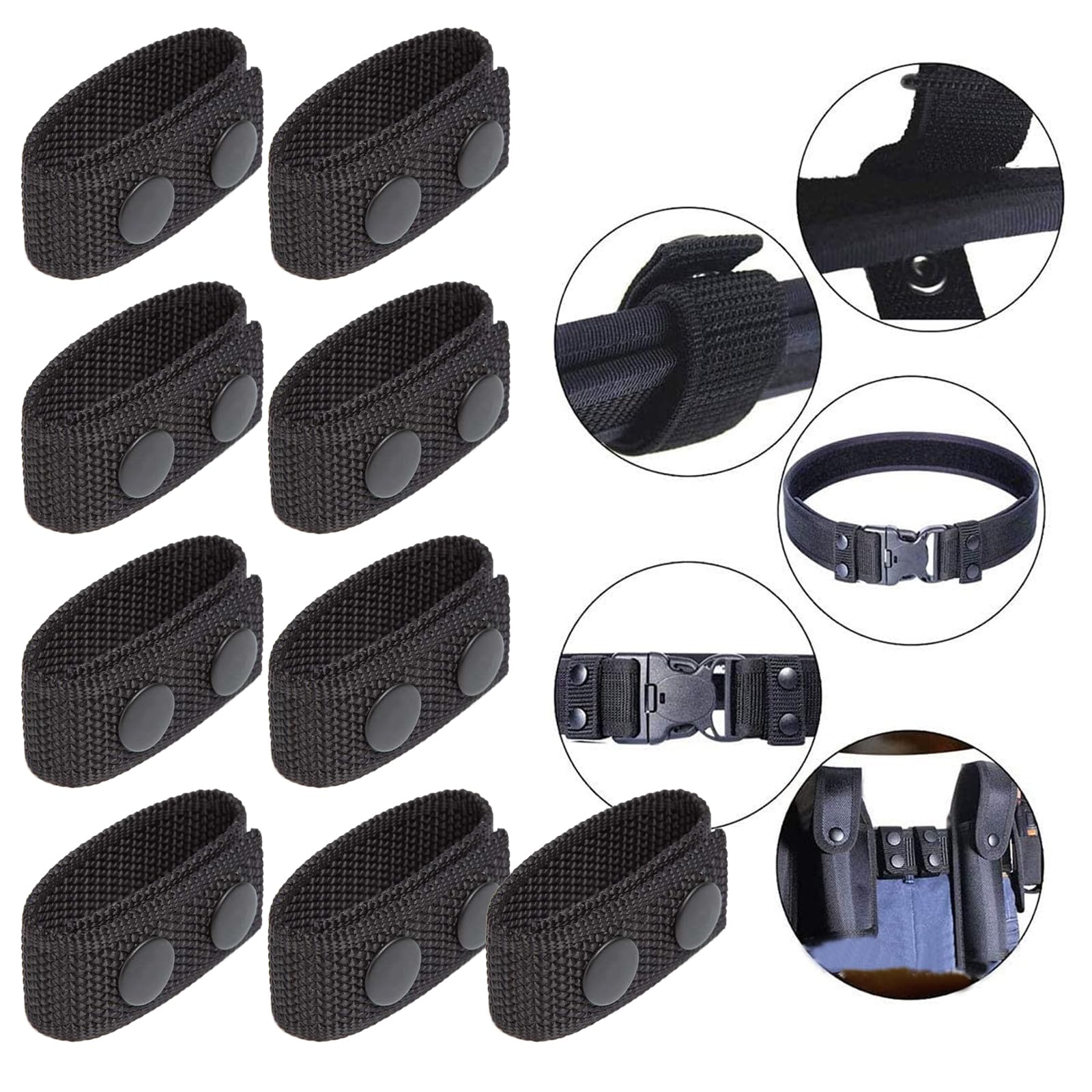 7PCS Hebilla de Cinturón Táctico Chaleco Llavero al Aire Libre,Clip de Hebilla de Chaleco para Montañismo, Senderismo, Escalada, Pesca, Caza