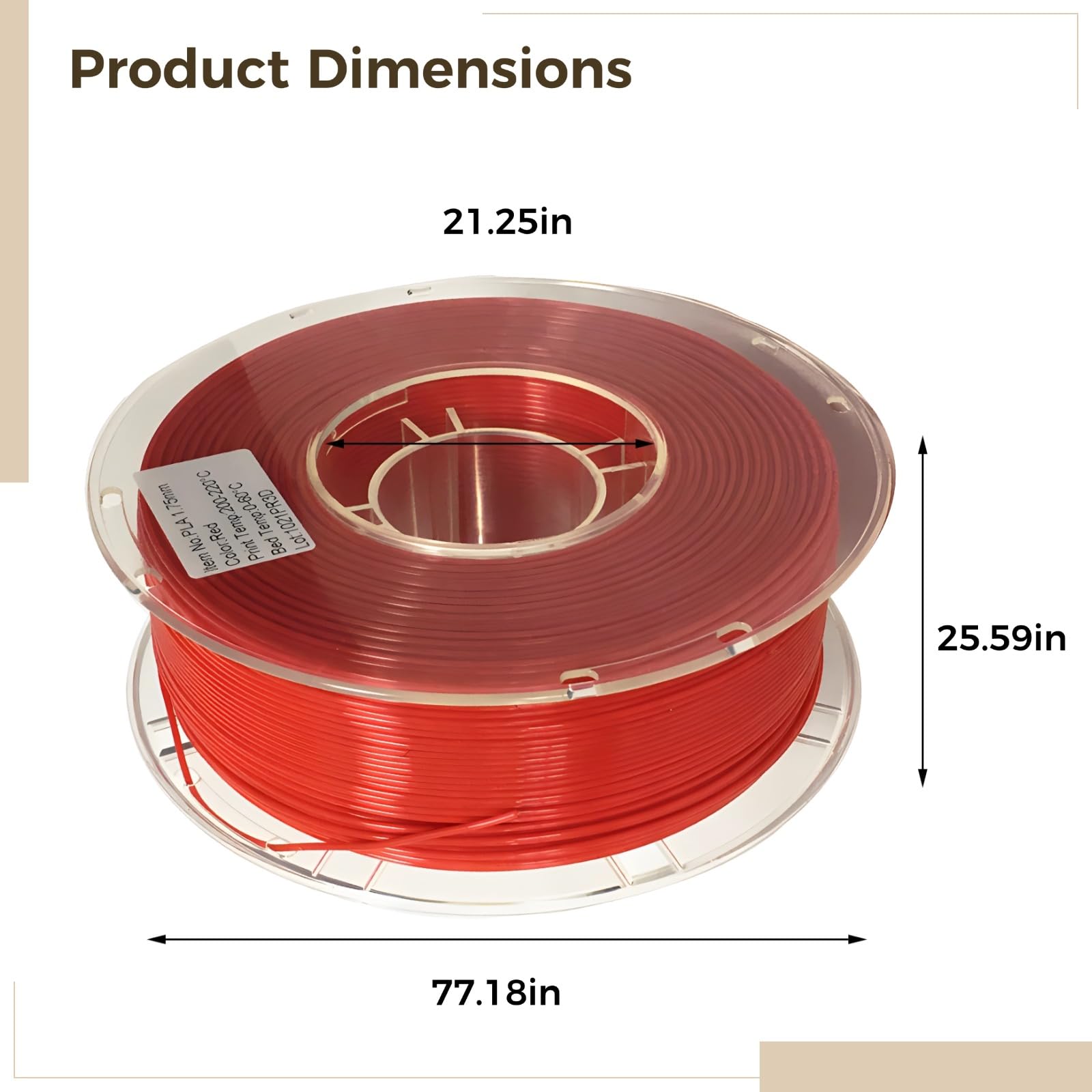 Filamento de impresión 3D de ácido poliláctico, tamaños de 1,75 mm y 3,0 mm, material de alta precisión para modelos de impresora 3D, esculturas, piezas y proyectos arquitectónicos