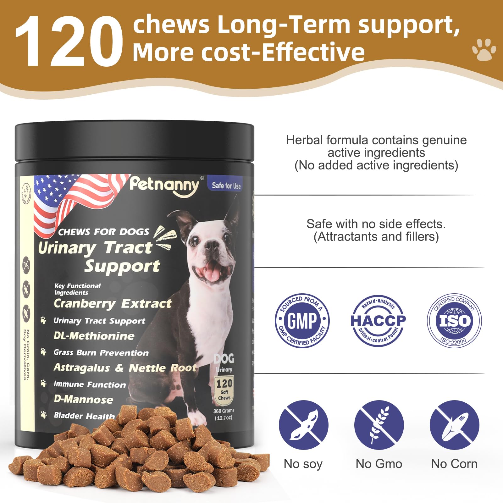 Petnanny Cranberry Supplement for Dogs - Urinary Tract Support — Amazon image 7