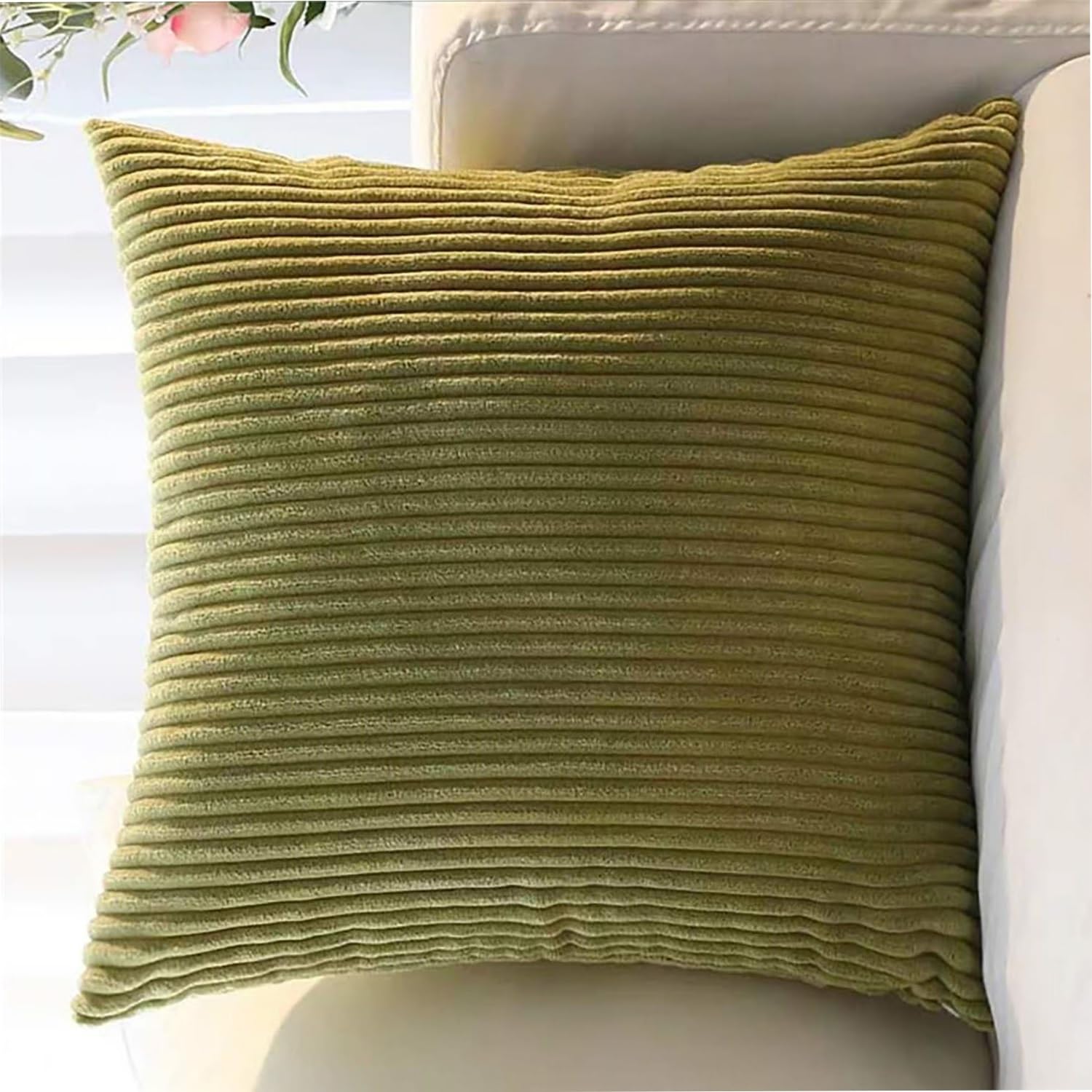 Super King Size Pillow Cases, Square Extra Large Cushion Covers 50x50 60 x 60 70x70 80x80 cm Soft Pillow Cover with Invisible Zipper Decorative pillowcases for pillows Sofa Couch(Color 14,65x65cm(Set — image 1