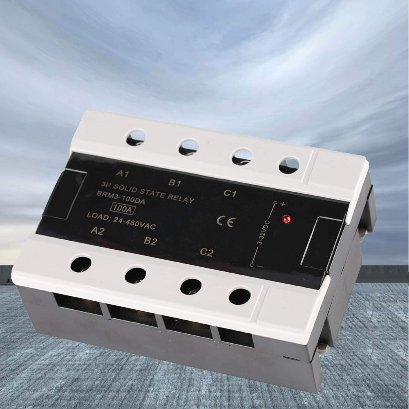 Relé de estado sólido trifásico de carga 24-480VAC 100DA/120DA con sello de protección de seguridad(BRM3-120DA)