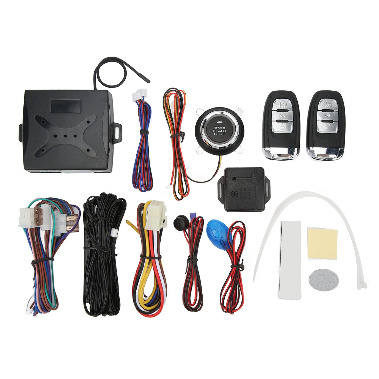 Système D'entrée sans clé de Voiture, Reconnaissance d'identité de Lumière D'avertissement LED de Détection de Télécommande 12V pour L'automobile