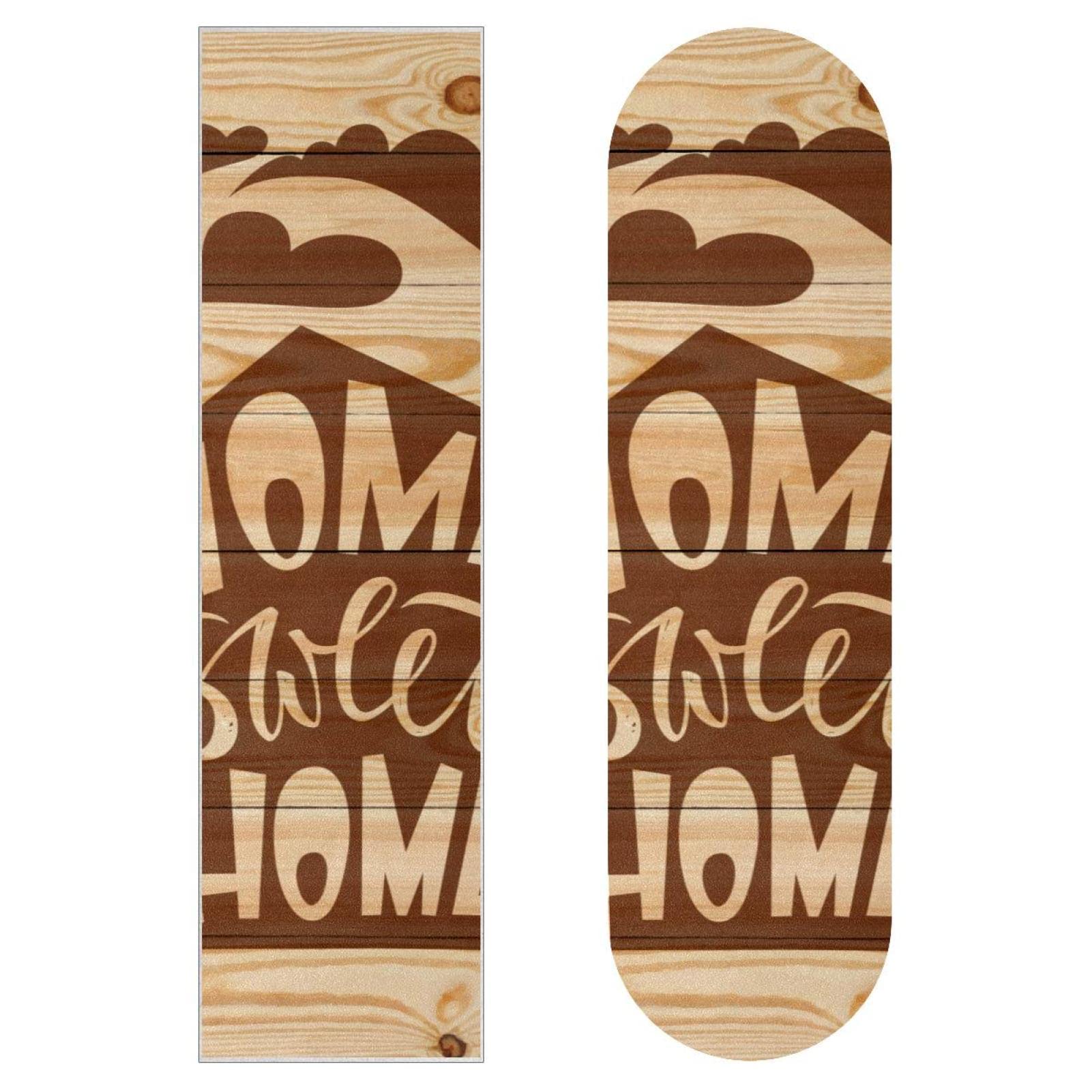 Home Sweet Home Retro Skateboard-Griptape, Schleifpapier, Longboard, Aufkleber, Scooter, Deck, Sandpapier, 2 Stück