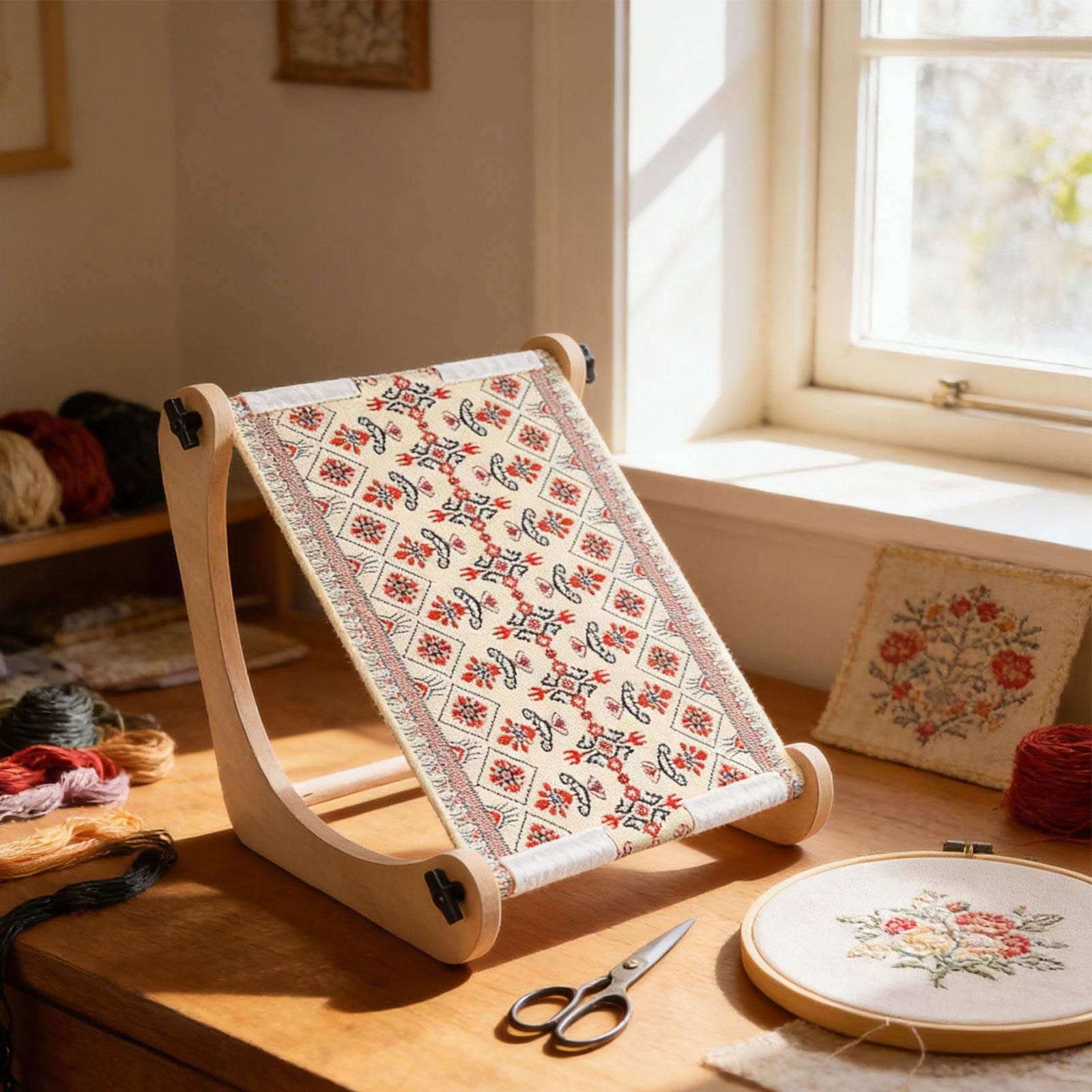 Verstellbarer Perlenwebrahmen, Perlenwerkzeug, Handarbeit, Kreatives DIY Kunsthandwerk, Stricken für Erwachsene, Weihnachtsketten