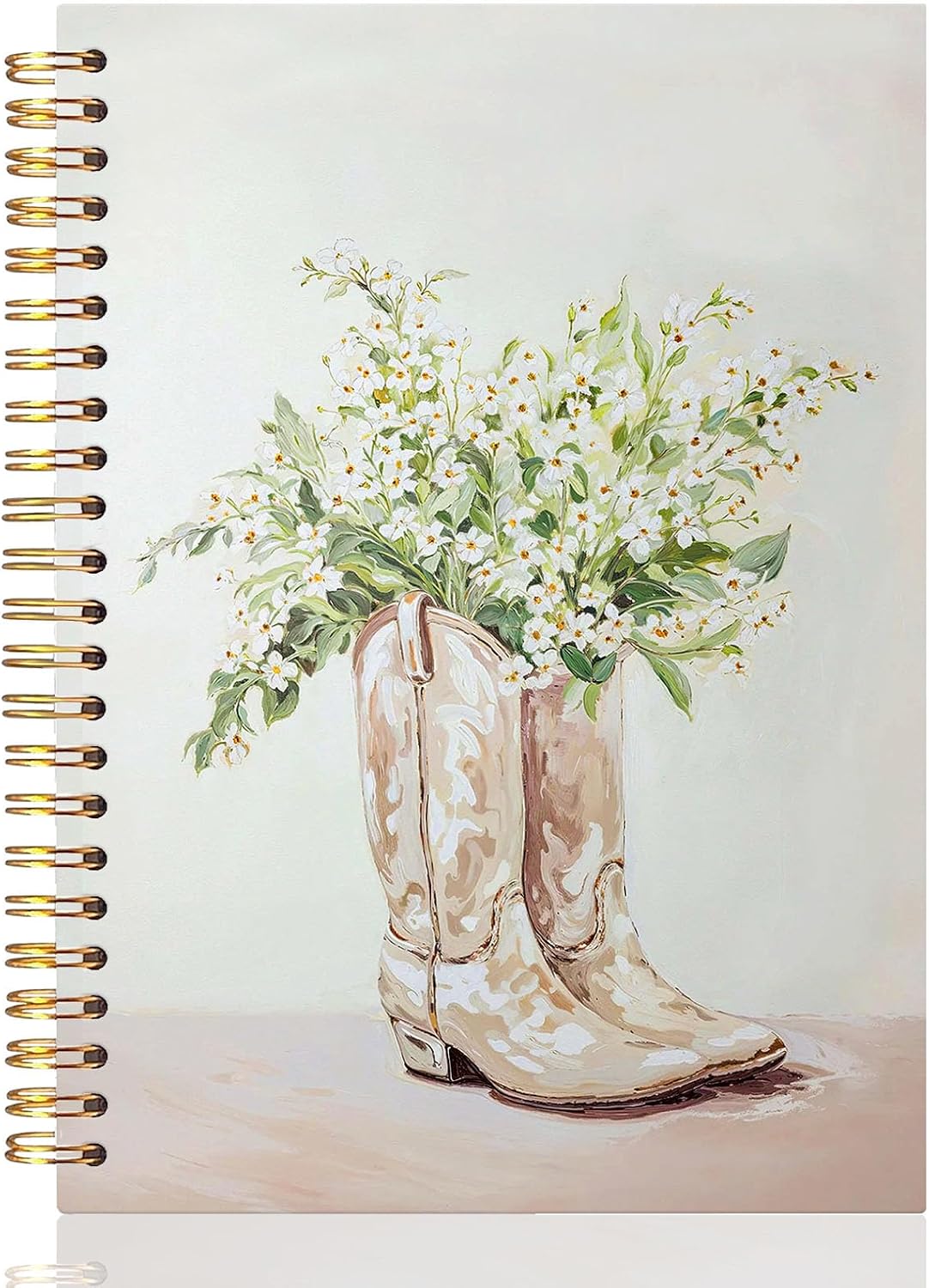 UTELKA Western Notebook, Vintage Coastal Cowgirls Dotted Spiral Notebook 5.5x8.3, Preppy Notebook Western Office Supplies for Women Girls Preppy Journal Girls Western Stuff for Women