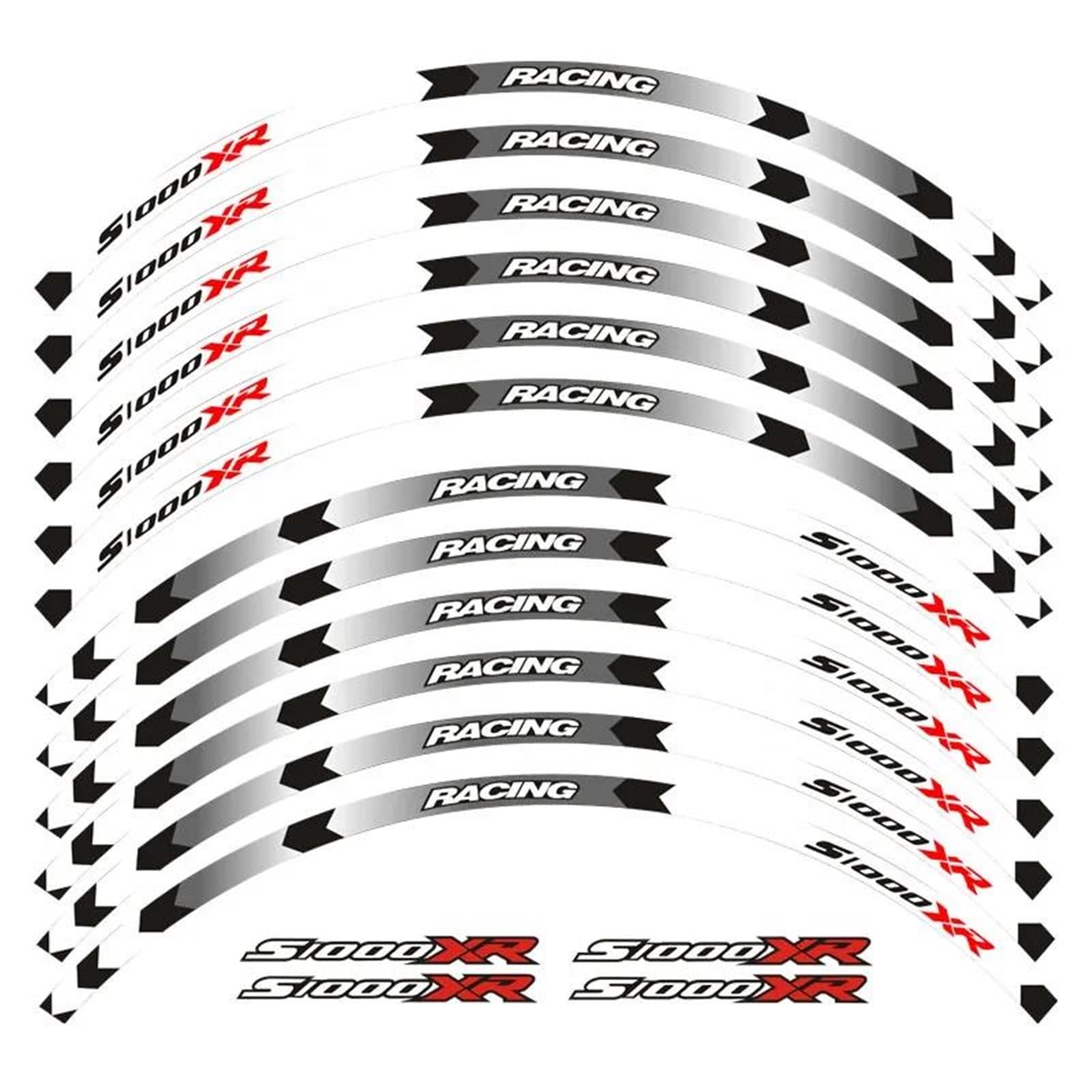 Motorcycle Wheel Decals Motorbike Reflective Stickers Rim Stripes for BMW S1000 XR S1000XR