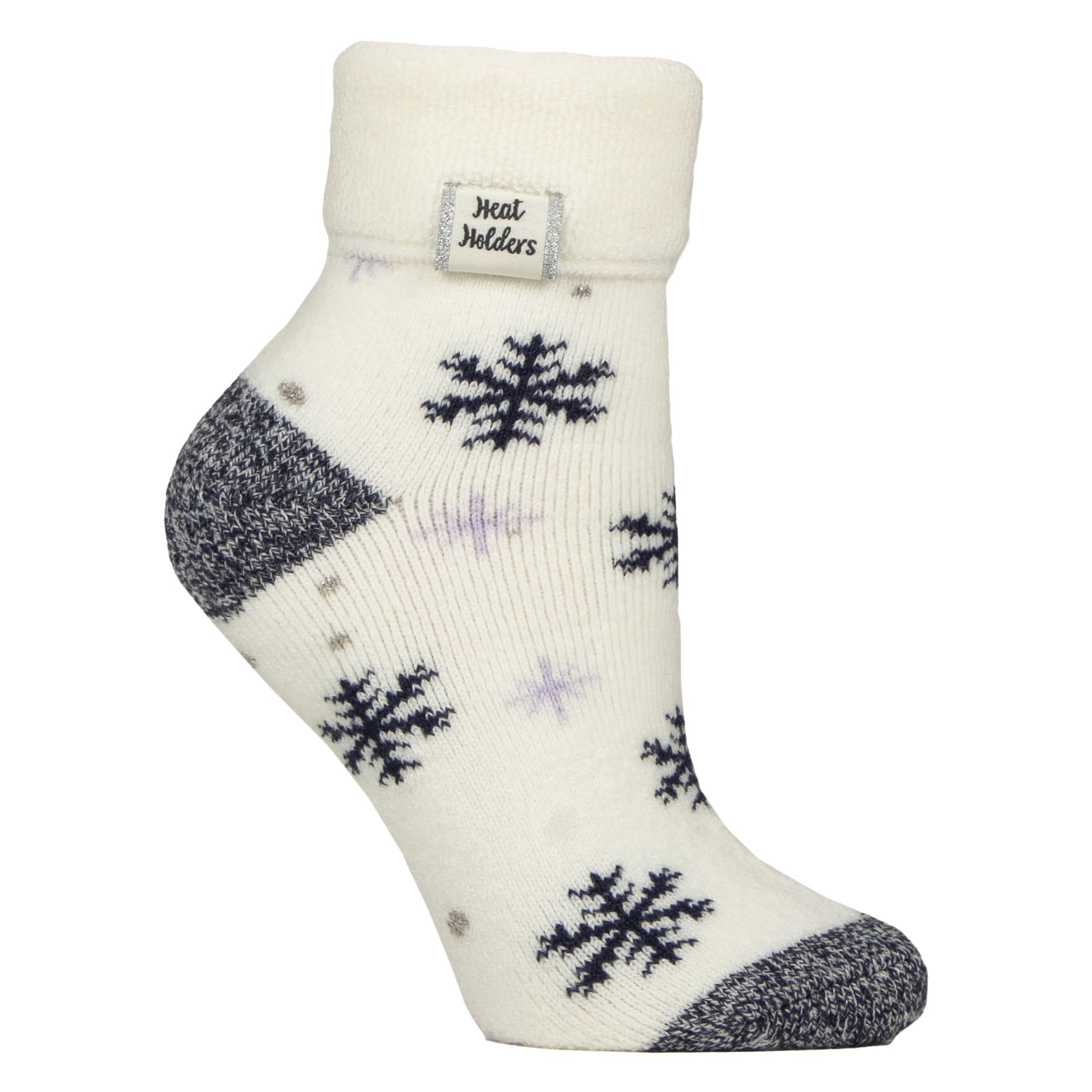 Cosy Ladies Fluffy Socks with Turn Over Cuff -
