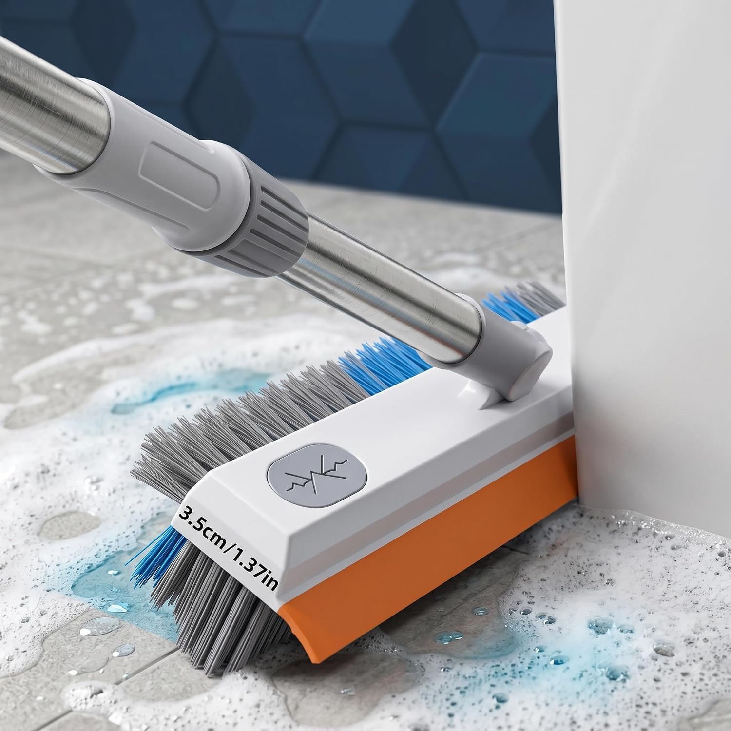 3-in-1 Bathroom Cleaning Brush with Wiper -8