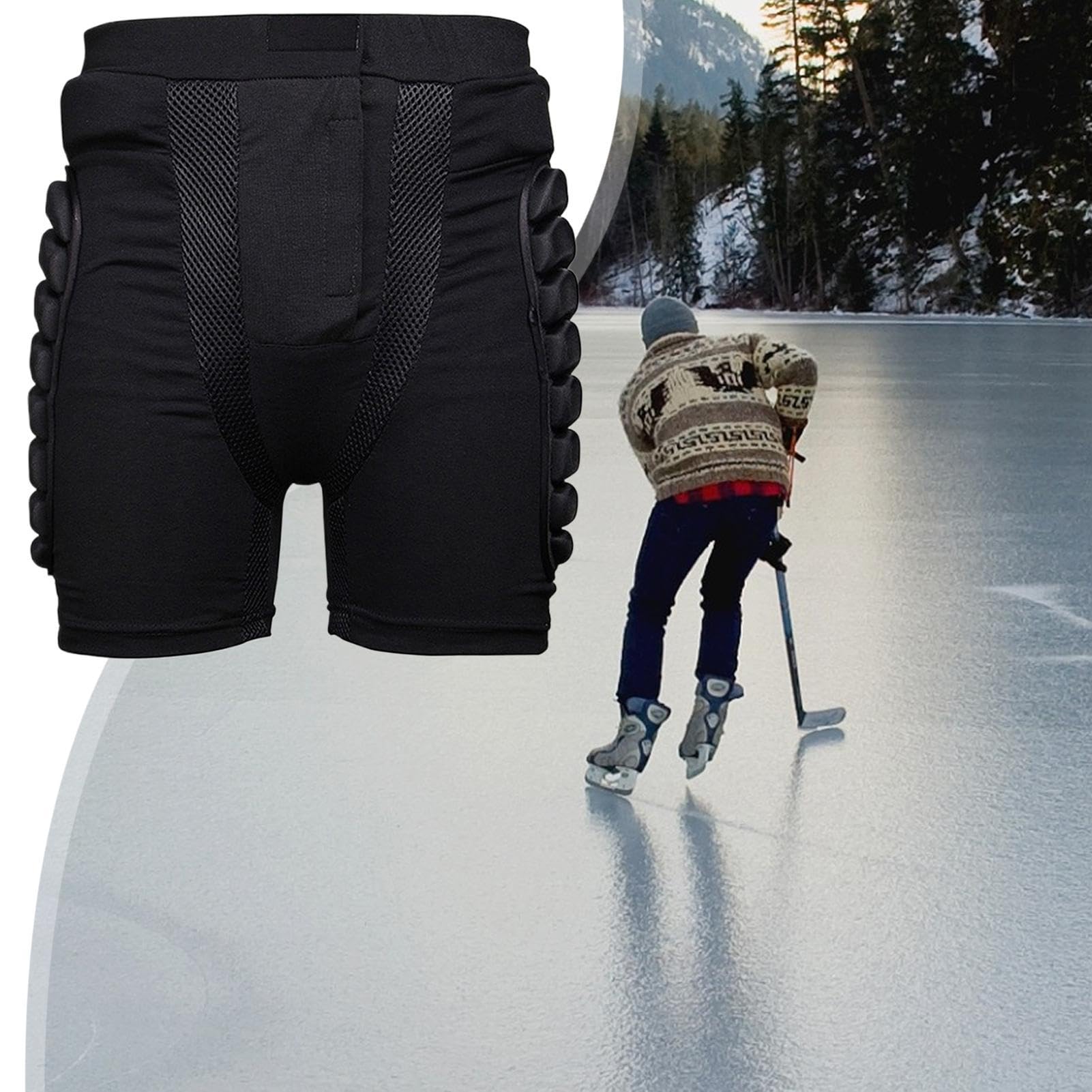 Short de Protection des Hanches, Coussinets de Fesses pour Le Patinage - Shorts rembourrés Shorts de Patinage,Protection de Pantalon de Protection, Coussinets de Protection des Hanches, Short de vélo