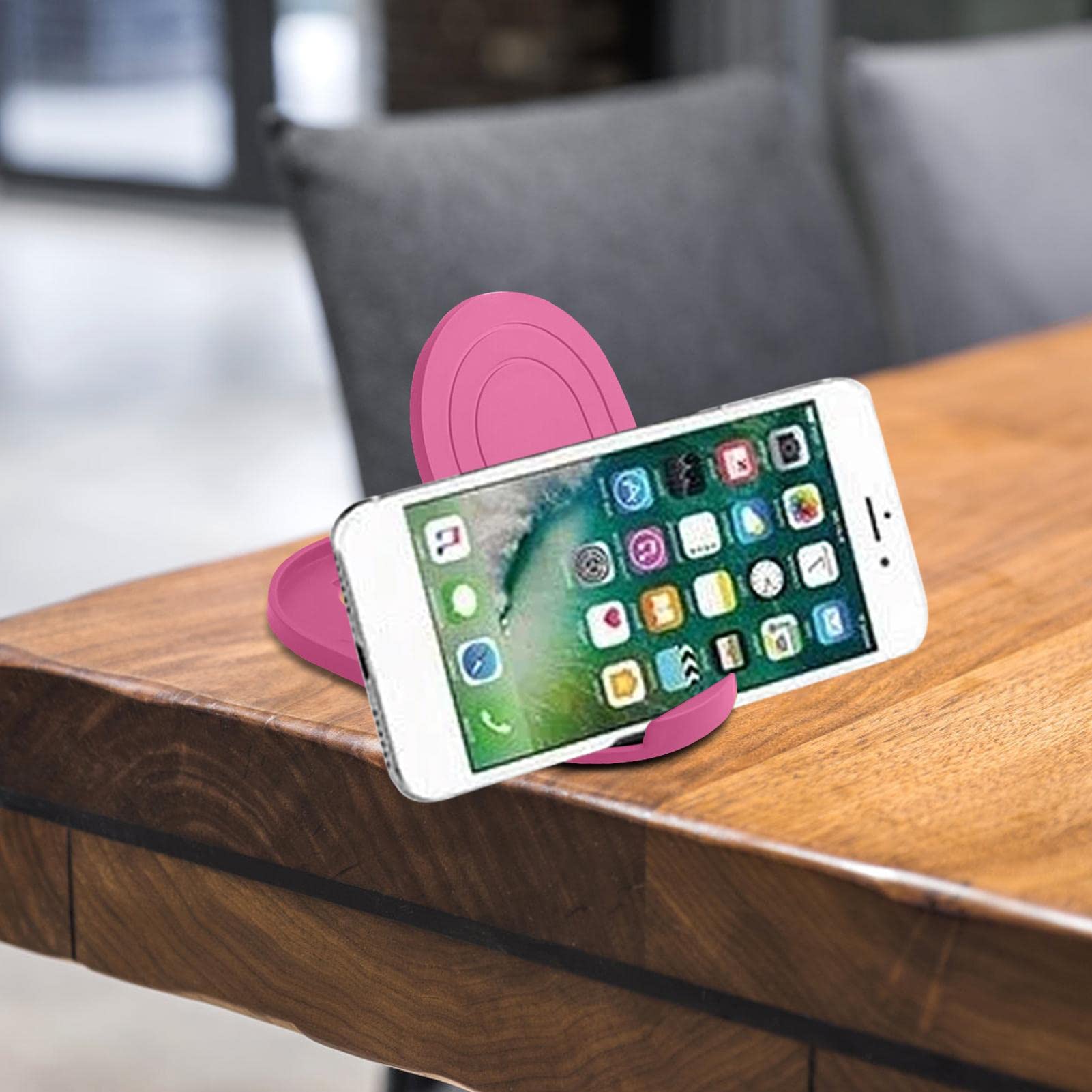 GNHG Porta Cellulare Da Tavolo Pieghevole, Supporto Portatile Universale Con Angolo Regolabile, Confezione Da 4 - Foto 3