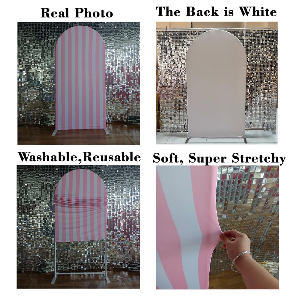 Erdbeer-Bogen-Hintergrundabdeckung – Dehnbare Stoffabdeckung Für Geburtstags- & Babyparty-Dekoration, 80 X 180 Cm
