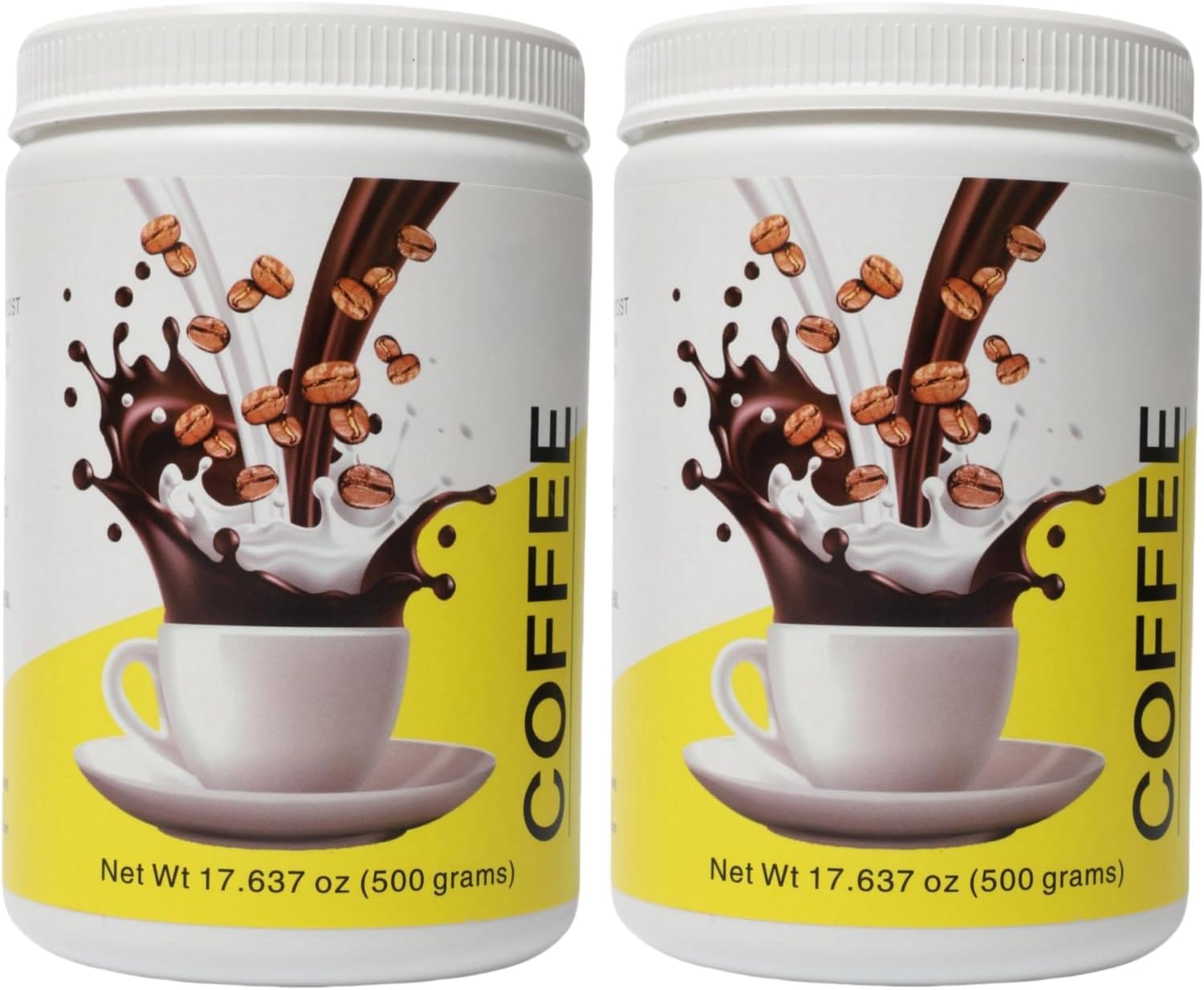 Slim Ground Coffee, Diet Support with Garcinia, Vitamins B D, Vitamins C Ascorbic Acid, Medium Dark Roast, Chocolate Flavor, Bold and Smooth, 17.63oz, 2 Bottle (2 Bottle, Original flavor)