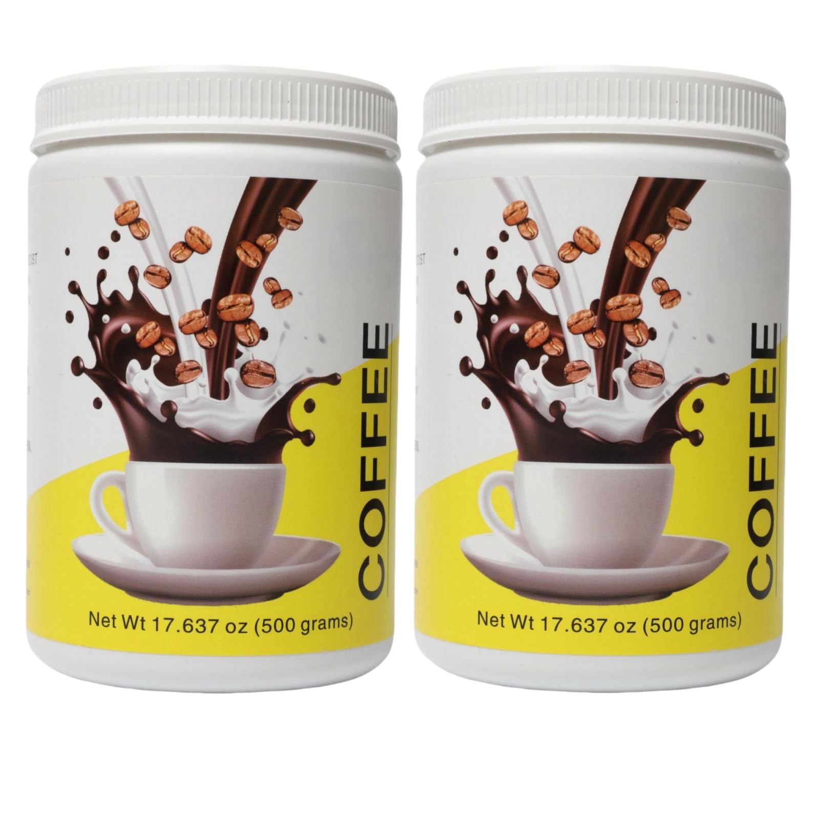 Slim Ground Coffee, Diet Support with Garcinia, Vitamins B D, Vitamins C Ascorbic Acid, Medium Dark Roast, Chocolate Flavor, Bold and Smooth, 17.63oz, 2 Bottle (2 Bottle, Original flavor)