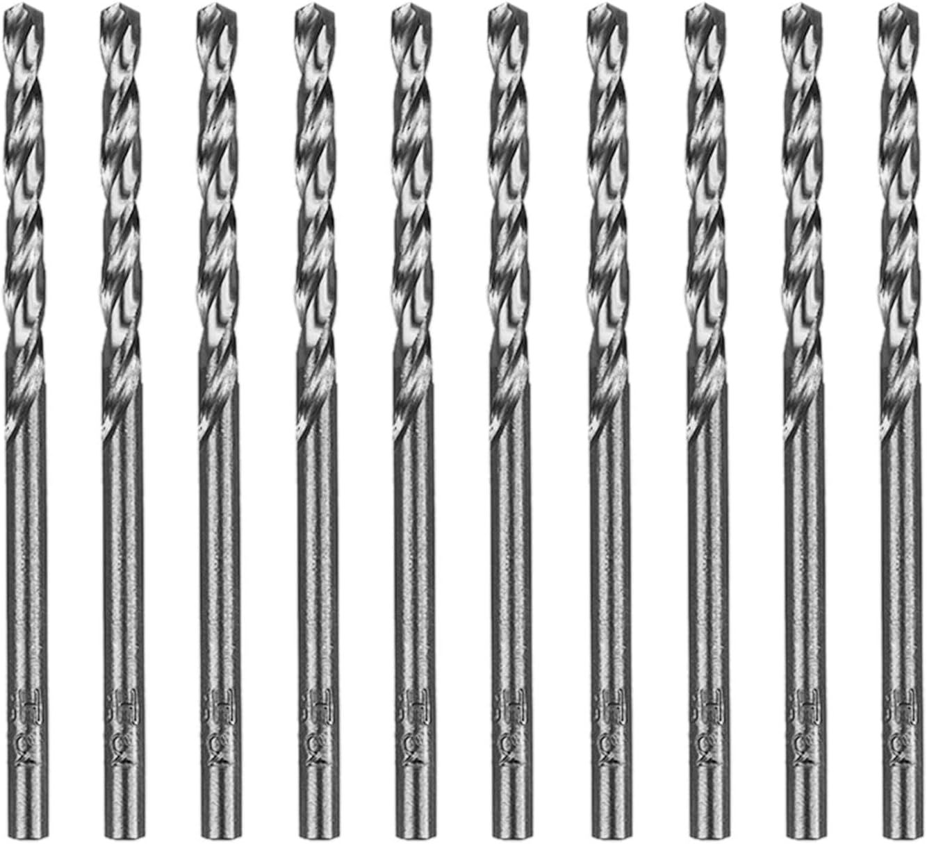 3mm 10pcs M35 HSS Gold Cobalt Jobber Drill Bit Set, Metric High Speed Steel Drill Bit Set for Drilling Stainless Steel & Hard Metal, Cast Iron, Copper, Aluminum
