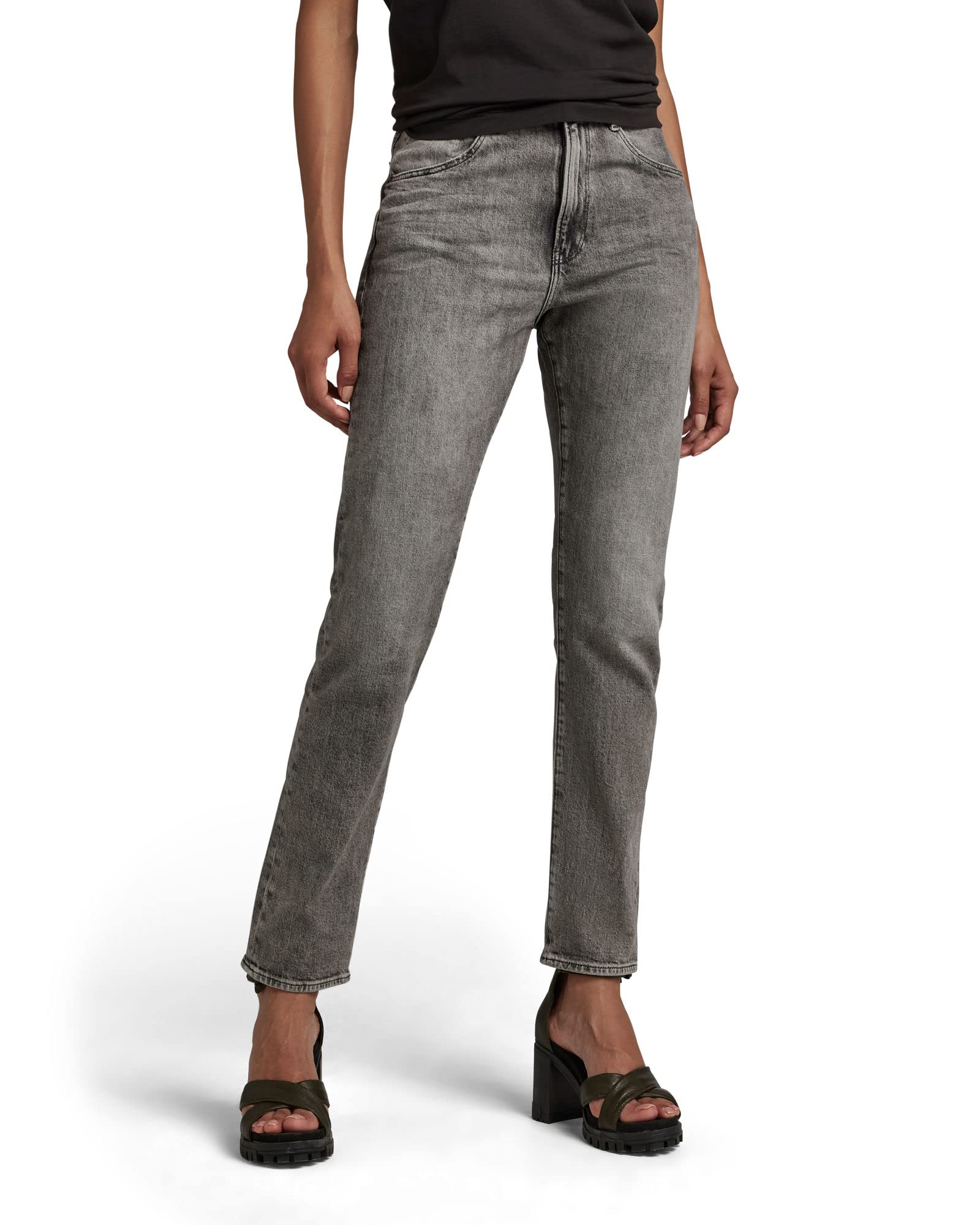 G-Star Women's Virjinya Slim Jeans, Grey (faded carbon D21078-C909-C762), 29W / 30L
