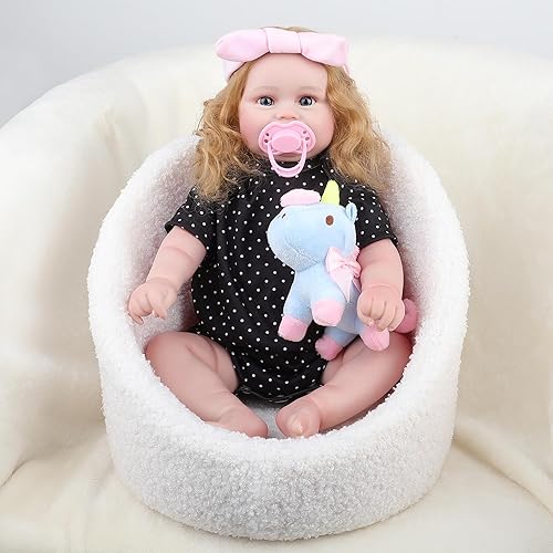 Miniatura 4 de Bsunoy Muñecas de bebé Reborn de 20 pulgadas, muñecas realistas de bebé recién nacidas, muñecas de la vida real, regalos para hijas, nietas, hijo,
