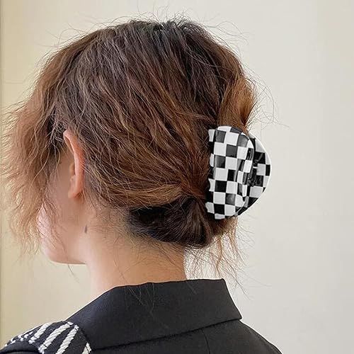 Vista 42 de 3 paquetes de pinzas de pelo medianas para mujer, pinzas de garra de tortuga, pinzas de celuloide con estampado de leopardo, pinzas para el cabello